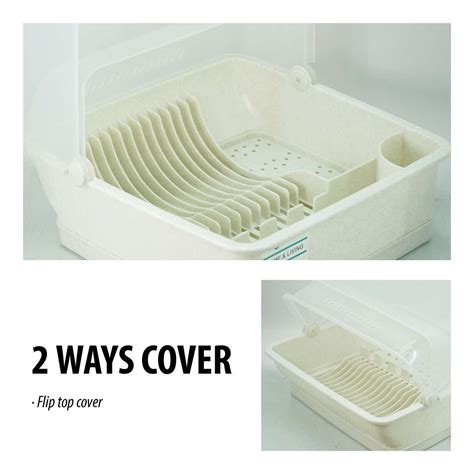 Elianware Kitchen Ways Dish Drainer With Cover E