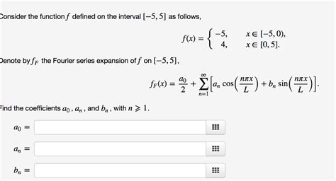 Solved Consider The Function F Defined On The Interval