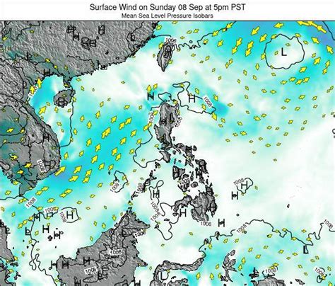 Philippines Surface Wind on Tuesday 19 Nov at 5am PST