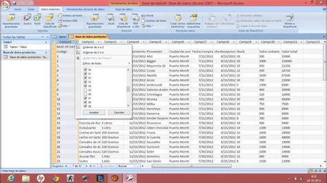 Base De Datos E Informes En Microsoft Access YouTube