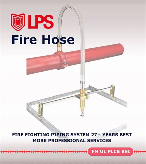 Fm Ul Fire Protection System Flexible Stainless Steel Hose Sprinkler