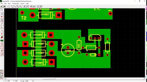 Pcb Design Of Full Wave Rectifier And Fixed Voltage Regulator Youtube