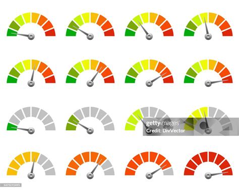 level indicator vector set high res vector graphic getty images