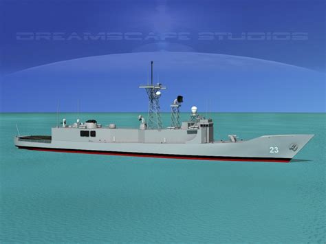 Modelo D Ffg Uss Lewis B Puller Perry Class Fragata Turbosquid