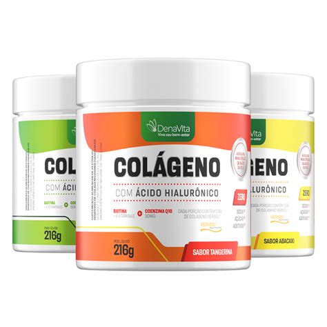 Colágeno Verisol Ácido Hialurônico Coenzima Q10 Biotina 216g