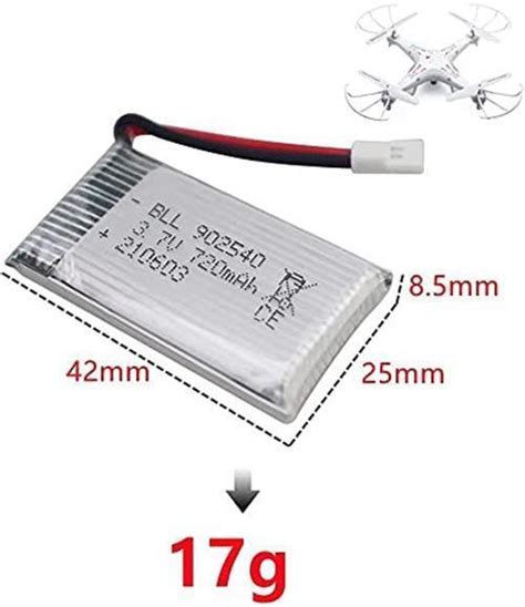 4pcs Batterie 3 7V 720mAh für RC Drohnen Syma X5 X5C X5SC X5SW