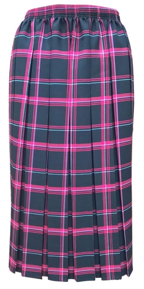 Tartan Pleated Skirts Older Women Ladies Plain Floral Check Skirts