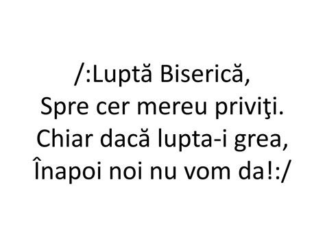 PPT Luptă Biserică Luptă nu da napoi Plină de Duhul Sfînt