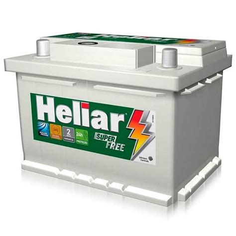 Bateria Heliar Super Free HF60HD 60 Ah Centro Automotivo RR