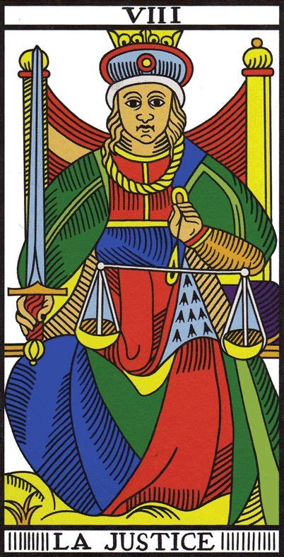 La Justicia La Justice Tarot Cartas Marsella Tarot Jodorowsky