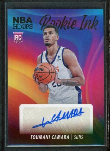 2023 24 TOUMANI CAMARA AUTO PANINI HOOPS ROOKIE RC INK AUTOGRAPHS EBay