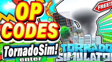 2023 ALL NEW SECRET OP CODES In Roblox Tornado Simulator YouTube