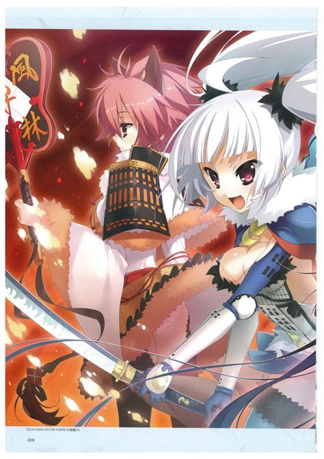 Nagao Miku Kagetora And Takeda Hikari Harunobu Sengoku Koihime Otome