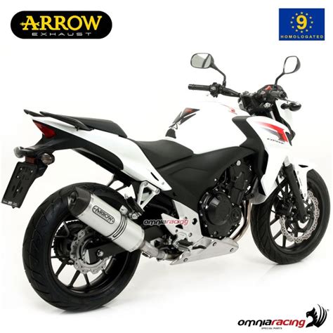 Arrow Exhaust Race Tech Slip On Aluminum Approved For Honda Cb500f