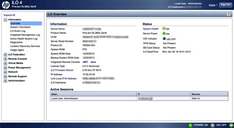 hp ilo  storagereviewcom
