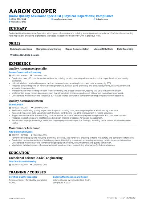 16 Successful Quality Assurance Resume Examples And Writing Tips For 2024