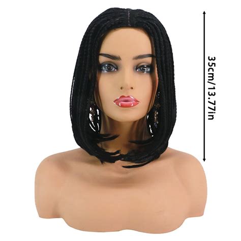 Hair Wigs For Men Wig For Women Medium Length Braid Wigs For Black