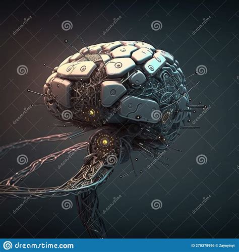 Robotic Human Cyborg Skeleton Illustration Generative AI ...