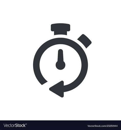 Timer Icon Symbol Pictogram Isolated Royalty Free Vector