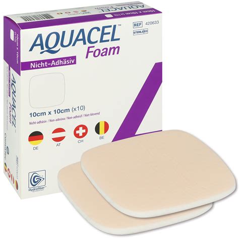 Aquacel Foam nicht adhäsiv günstig 10 x 10 cm 10 St PraxisPanda