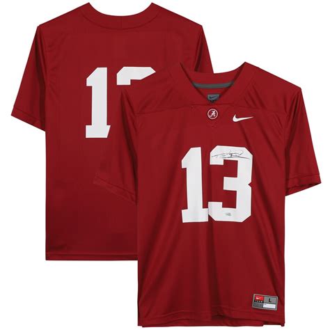 Tua Tagovailoa Alabama Crimson Tide Autographed Nike Red Game Crimson Jersey