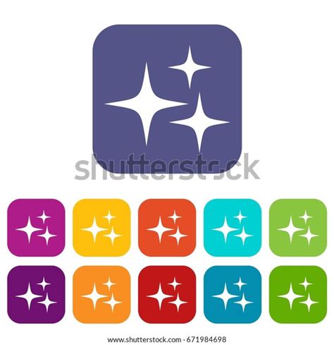 3 Stars Logo Icons Set Vector Stock Vector (Royalty Free) 671984698 ...