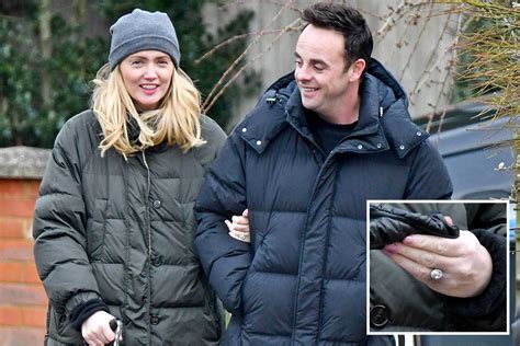 Ant McPartlin's fiancee Anne-Marie flashes her HUGE engagement ring ...