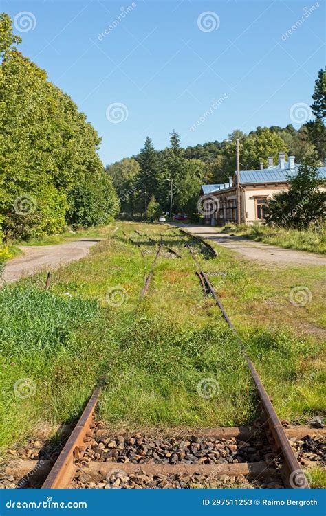 Old Unused Railway Tracks Stock Image Image Of Weeds