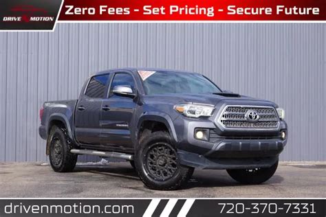 Used 2017 Toyota Tacoma Double Cab Trd Sport Pickup 4d 5 Ft For Sale In Thornton Co Vin