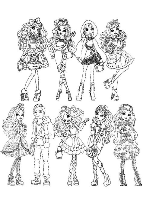 Ever After High Coloring Pages Coloring Home