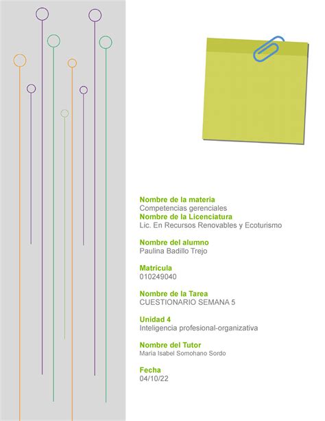 Competencias Gerenciales Semana Nombre De La Materia Competencias