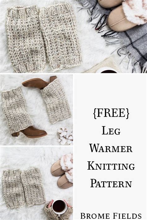 {free} Leg Warmers Knitting Pattern Silence In 2020 Knit Leg