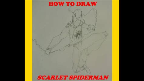 How To Draw Scarlet Spider Speed Drawing Youtube