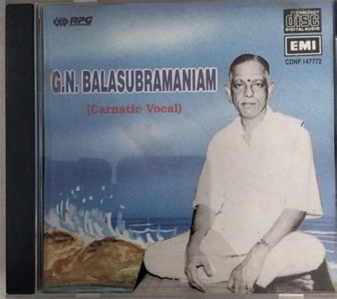 Carnatic Vocal Audio CD by G N Balasubramaniam - Audio CDs, Others ...