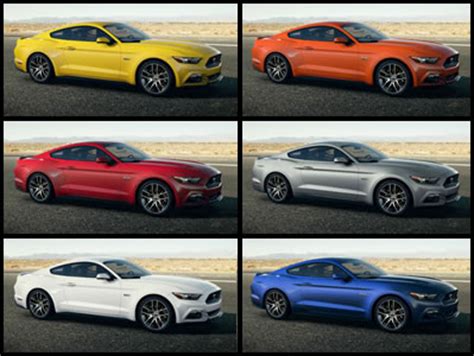 Gallery of the 2015 Mustang in all colors - Mustang Specs