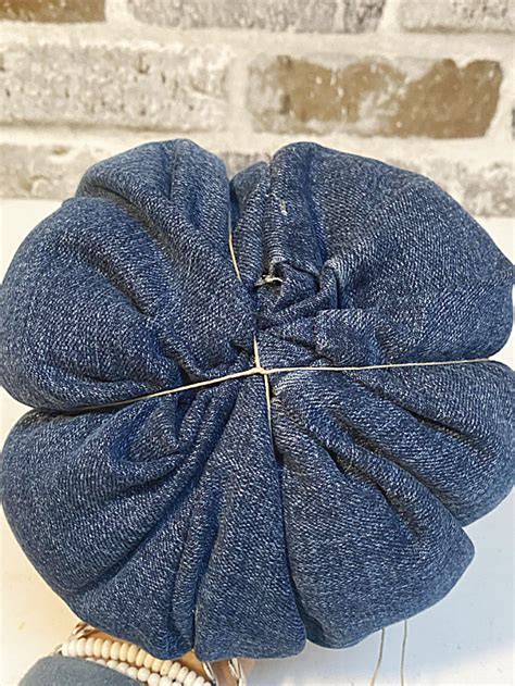 Recycled Blue Jean Denim Pumpkins