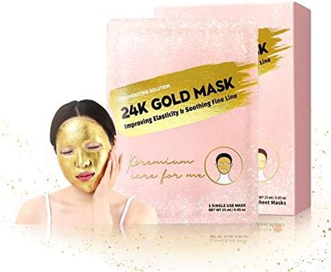 Premium 24k Gold Sheet Mask For Men And Women Hydrating Face Masks Skin Care