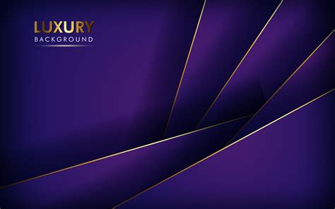 Luxurious Abstract Purple Gradient Golden Line With Overlap Layers