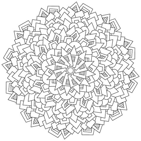 Abstraktes Mandala aus verschiedenen geometrischen Formen kreisförmige