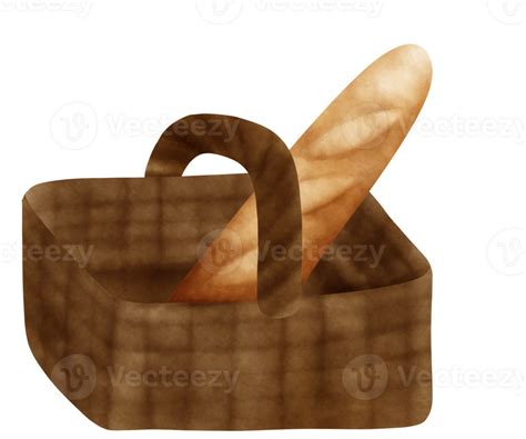 French Bread Basket 26419780 Png