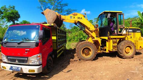 Heavy Equipment Wheel Loaders Works Loading Dump Trucks Alat Berat