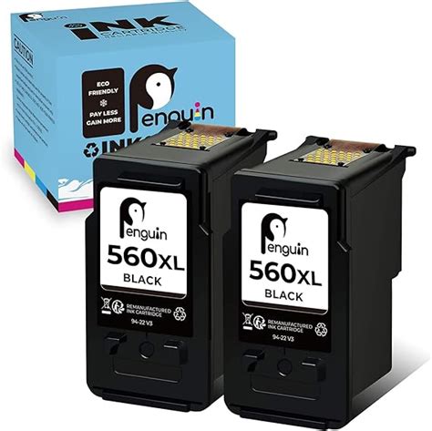 Penguin Remanufactured Ink Cartridge Replacement For Canon Pg 560 Xl 560xl Used For Pixma