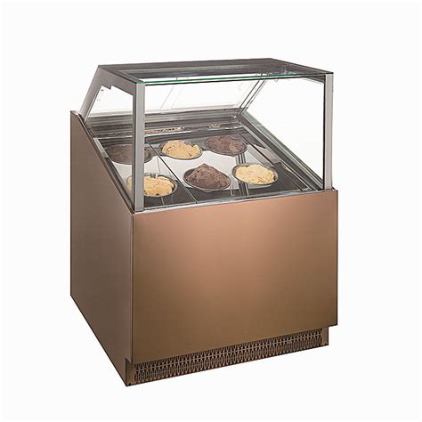 Gelato Ice Cream Display Freezer Showcase With Pans