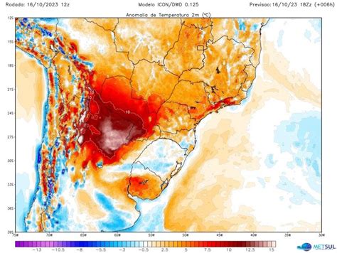 Massa de ar extremamente quente de até 46ºC se aproxima de SC e causa