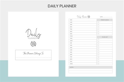 Premium Vector Daily Planner Kdp Interior