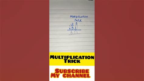 Multiplication Trick Mathematics Tricks For Best Solution Shortsforyourpage