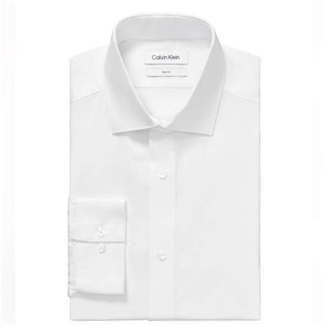 Calvin Klein Shirts Calvin Klein Mens Stretch Slim Fit Dress Shirt Poshmark