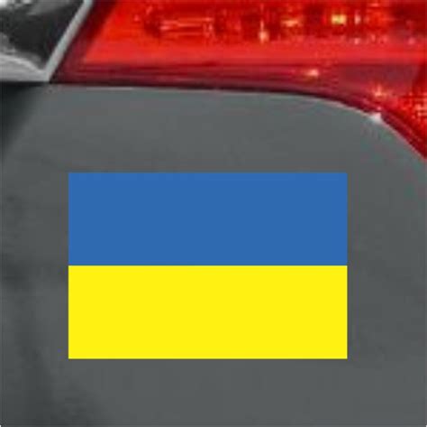 4 Ukrainian Flag Bumper Sticker Vinyl Decal Ukraine Etsy