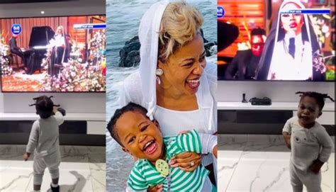 Zandie Khumalos Son Reacts After Seeing Kelly Khumalo On Tv Video