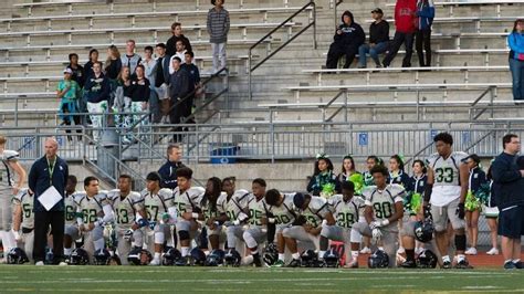 Todd Beamer High Football Players Kneel During National Anthem On